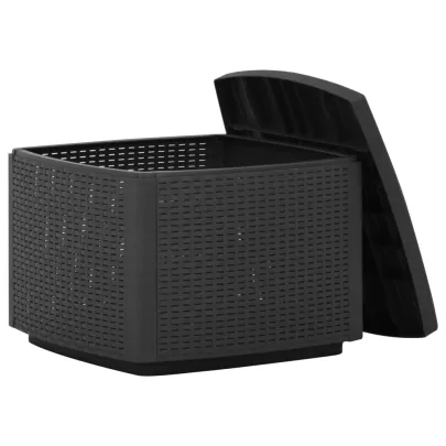 Masă Grădină Gri Plastic | Livrare Gratuită | 53x53x40 cm