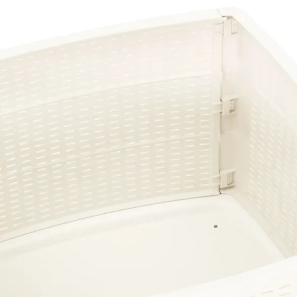 Masă Grădină Plastic Albă - 53x53 cm - Livrare Gratuită