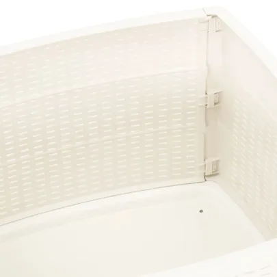 Masă Grădină Plastic Albă - 53x53 cm - Livrare Gratuită