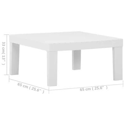 Masă Grădină Plastic Albă - Livrare Gratuită