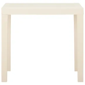 Masă Grădină Albă Plastic 79x65x72 cm | Livrare Gratuită 2