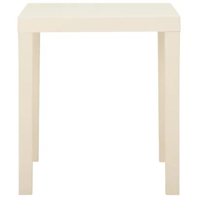 Masă Grădină Albă Plastic 79x65x72 cm | Livrare Gratuită