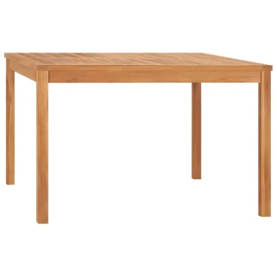 Masă Grădină Lemn Tec Masiv - 120x120 cm | Livrare Gratuită