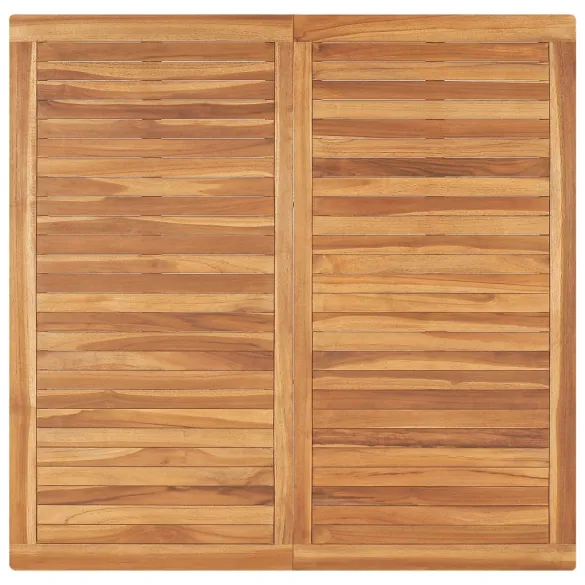 Masă Grădină Lemn Tec Masiv - 120x120 cm | Livrare Gratuită