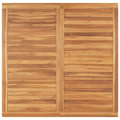 Masă Grădină Lemn Tec Masiv - 120x120 cm | Livrare Gratuită