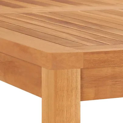 Masă Grădină Lemn Tec Masiv - 120x120 cm | Livrare Gratuită