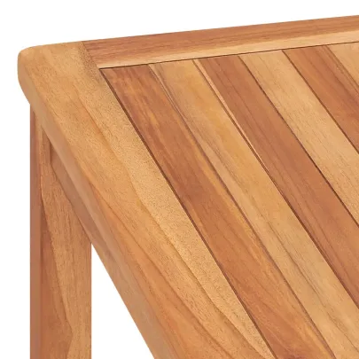 Masă Grădină Lemn Tec Masiv - 120x120 cm | Livrare Gratuită