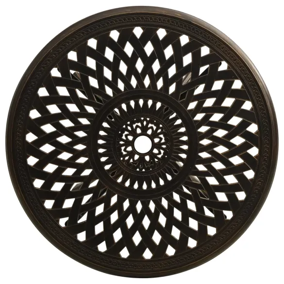 Masă Grădină Bronz Aluminiu Turnat | Livrare Gratuită