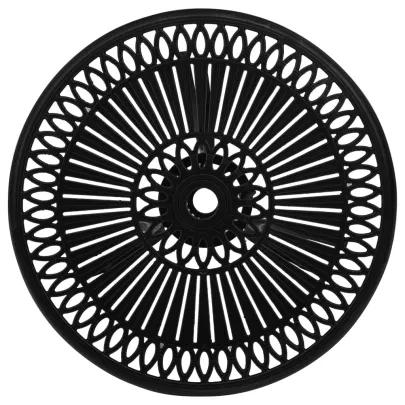 Masă Grădină Aluminiu Turnat Negru - Livrare Gratuită