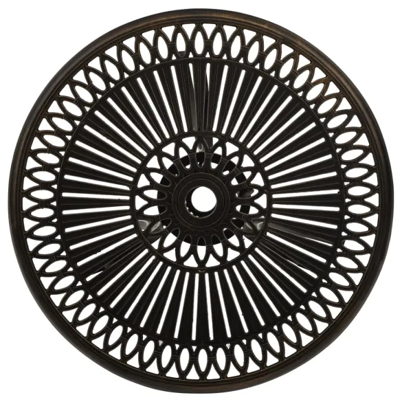 Masă Grădină Bronz - Aluminiu Turnat - Livrare Gratuită