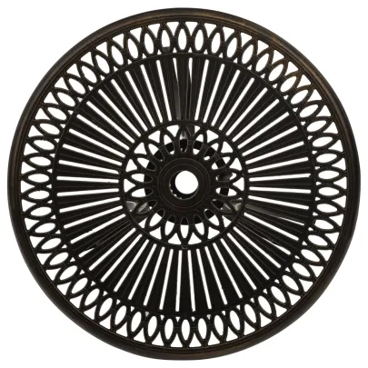 Masă Grădină Bronz - Aluminiu Turnat - Livrare Gratuită