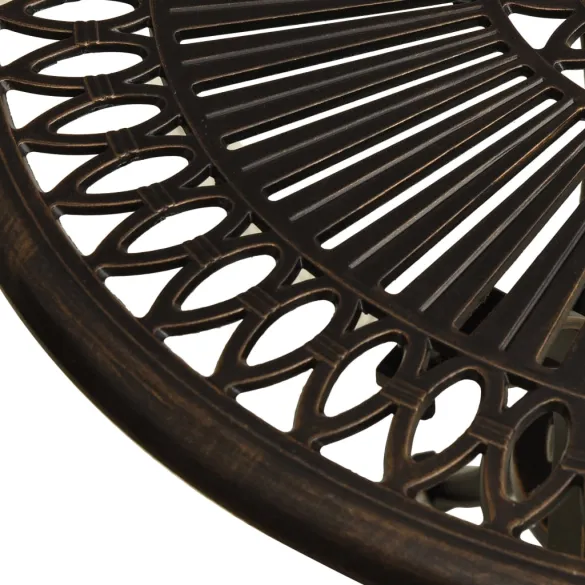 Masă Grădină Bronz - Aluminiu Turnat - Livrare Gratuită