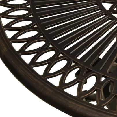 Masă Grădină Bronz - Aluminiu Turnat - Livrare Gratuită