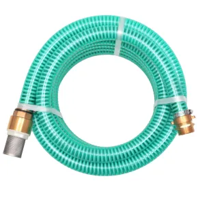 Furtun Aspirație 7m cu Conectori Alamă - 25mm Verde
