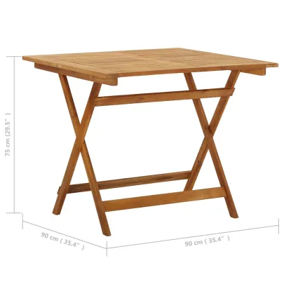 Masă Grădină Pliabilă Lemn Acacia | Livrare Gratuită
