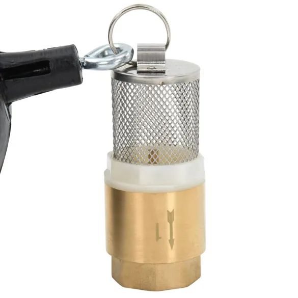 Furtun Aspirație PVC 5m cu Racorduri Alamă - Verde