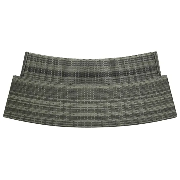 Masă Bar Grădină Gri Poliratan - Livrare Gratuită