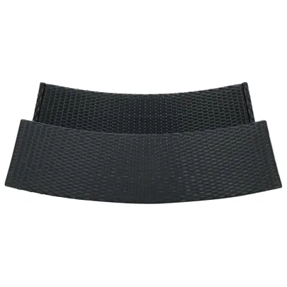 Masă Bar Grădină Negru Ratan PE - Livrare Gratuită