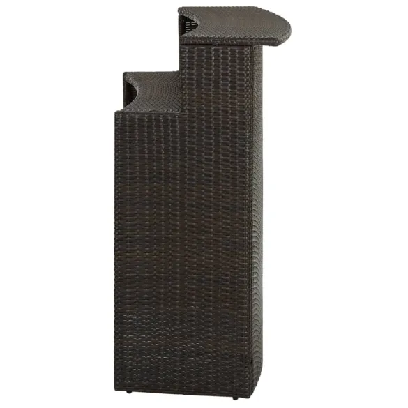 Masă de Bar Exterior - Ratan PE - Livrare Gratuită