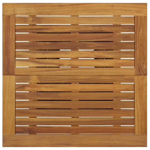 Masă de Bar Grădină - Negru - Ratan și Lemn Acacia