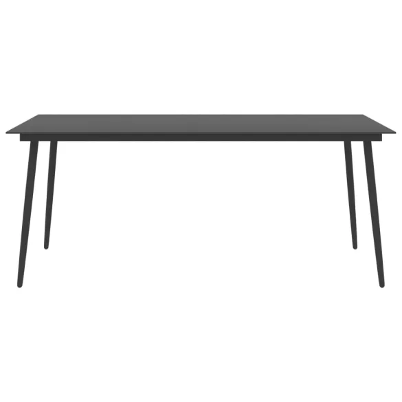 Masă Grădină Modernă - Oțel și Sticlă - Livrare Gratuită