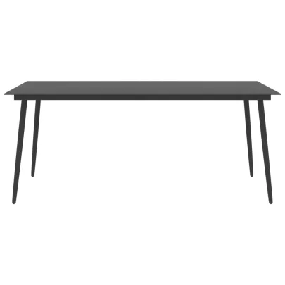 Masă Grădină Modernă - Oțel și Sticlă - Livrare Gratuită