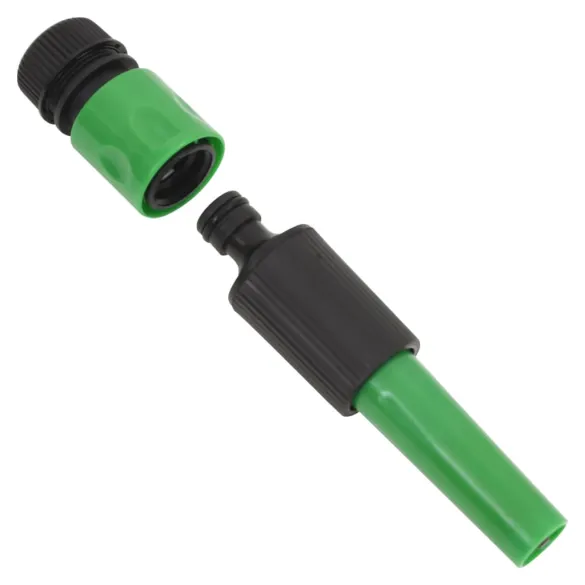 Furtun Grădină PVC cu Racorduri - 20m, Verde