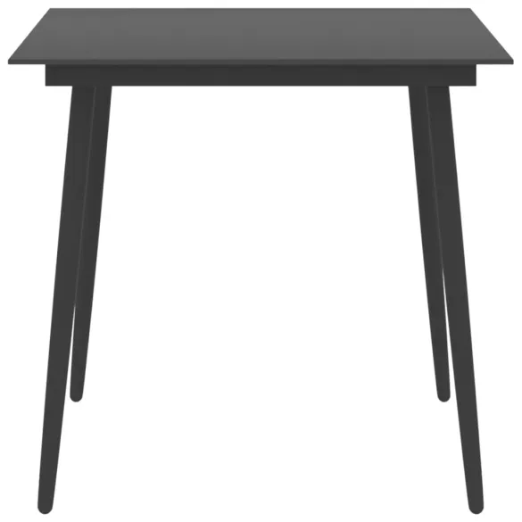 Masă Grădină Modernă - Oțel și Sticlă - Livrare Gratuită