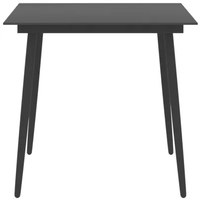 Masă Grădină Modernă - Oțel și Sticlă - Livrare Gratuită