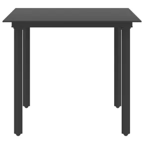 Masă Grădină Modernă - Oțel și Sticlă - Livrare Gratuită 2