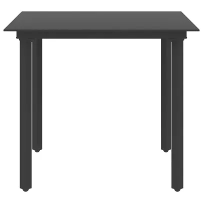 Masă Grădină Modernă - Oțel și Sticlă - Livrare Gratuită