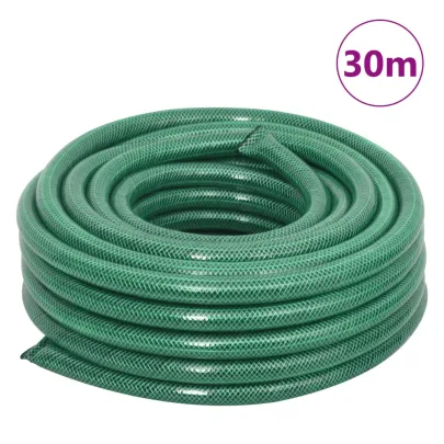 Furtun Grădină 30m cu Racorduri - Verde PVC | Livrare Gratuită