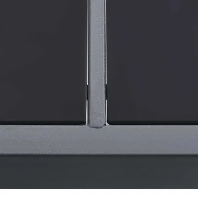 Masă Exterior Antracit 190x90 cm - Oțel și Sticlă | Livrare Gratuită