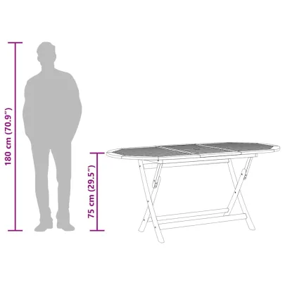 Masă Pliabilă Grădină 160x85 cm - Lemn Eucalipt | Livrare Gratuită