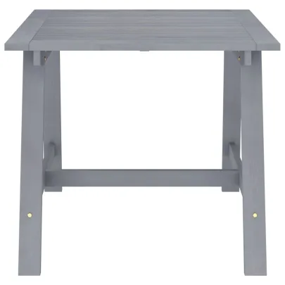 Masă Grădină Gri 88x88 cm - Lemn Acacia Masiv | Comandă