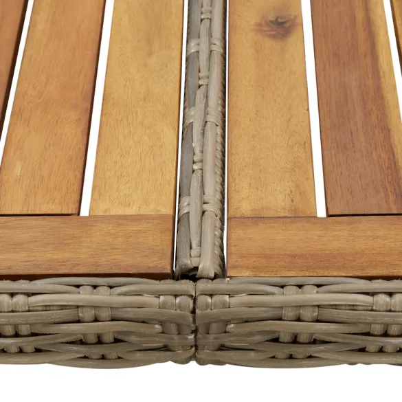 Masă Grădină Maro 200x100 cm - Ratan Rezistent