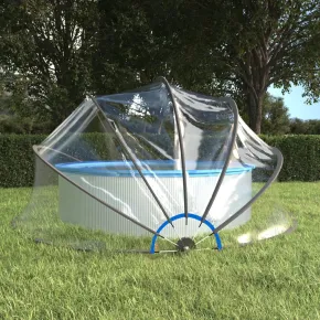 Cupolă Piscină PVC 467x234 cm - Protecție Soare și Ploaie