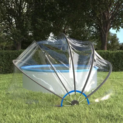 Cupolă Piscină PVC Rotundă 406x203 cm - Livrare Gratuită