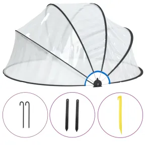 Cupolă Piscină Rotundă PVC - Protecție Soare & Ploaie 2