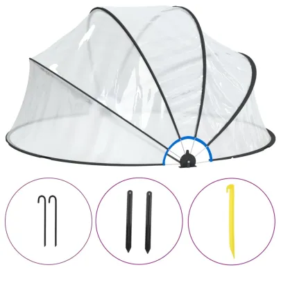 Cupolă Piscină Rotundă PVC - Protecție Soare & Ploaie