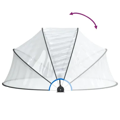 Cupolă Piscină Rotundă PVC - Protecție Soare & Ploaie