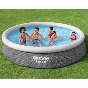 Set Piscină Rotundă Bestway 366x76 cm cu Pompă