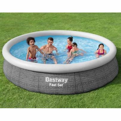 Set Piscină Rotundă Bestway 366x76 cm cu Pompă