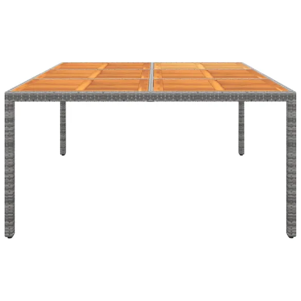 Masă Grădină Gri Lemn Acacia 200x150cm - Livrare Gratuită