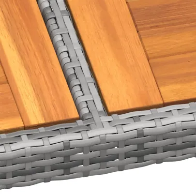 Masă Grădină Gri Lemn Acacia 200x150cm - Livrare Gratuită