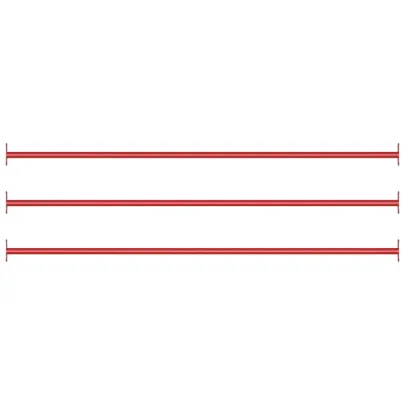 Set Bare de Rotire pentru Copii - Oțel Roșu - 125 cm