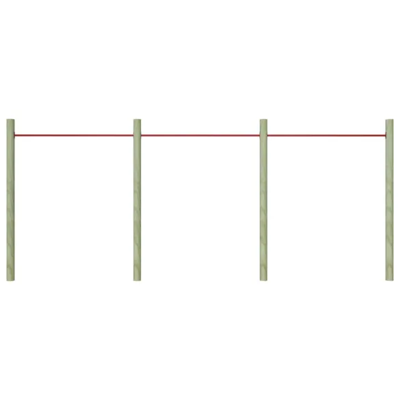 Set Bare de Rotire pentru Copii - Oțel Roșu - 125 cm