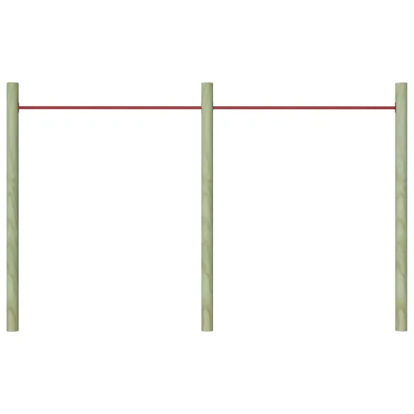 Bare de Rotire pentru Copii - Set 2 Bucăți - Oțel - 125 cm