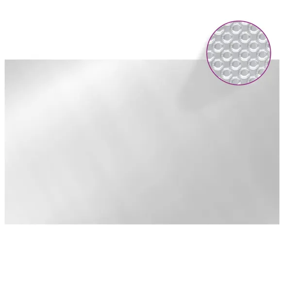 Prelată Piscină Argintiu 500x300 cm - Încălzire Solară PE