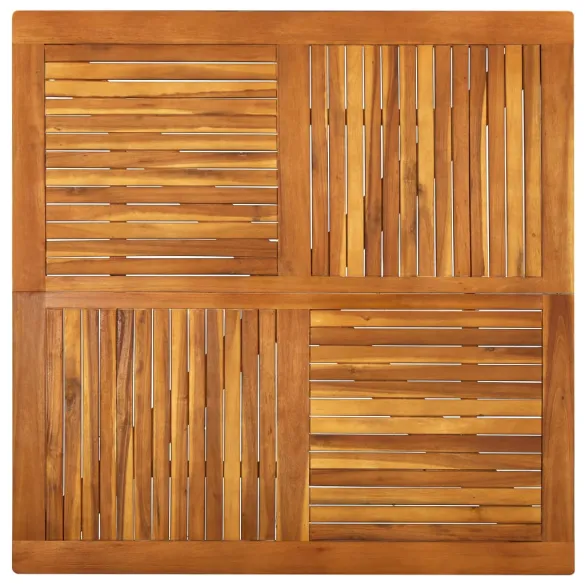 Masă Grădină Lemn Acacia 120x120 cm - Livrare Gratuită